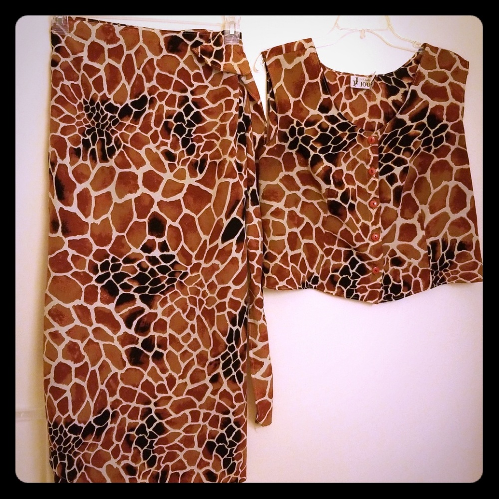 Wrap Skirt with Matching Top